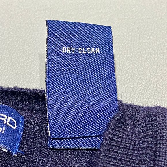 John Ashford Sweater Mens XXL Merino Wool Blue Argyle V-Neck Italy Golf Vintage - Picture 8 of 8